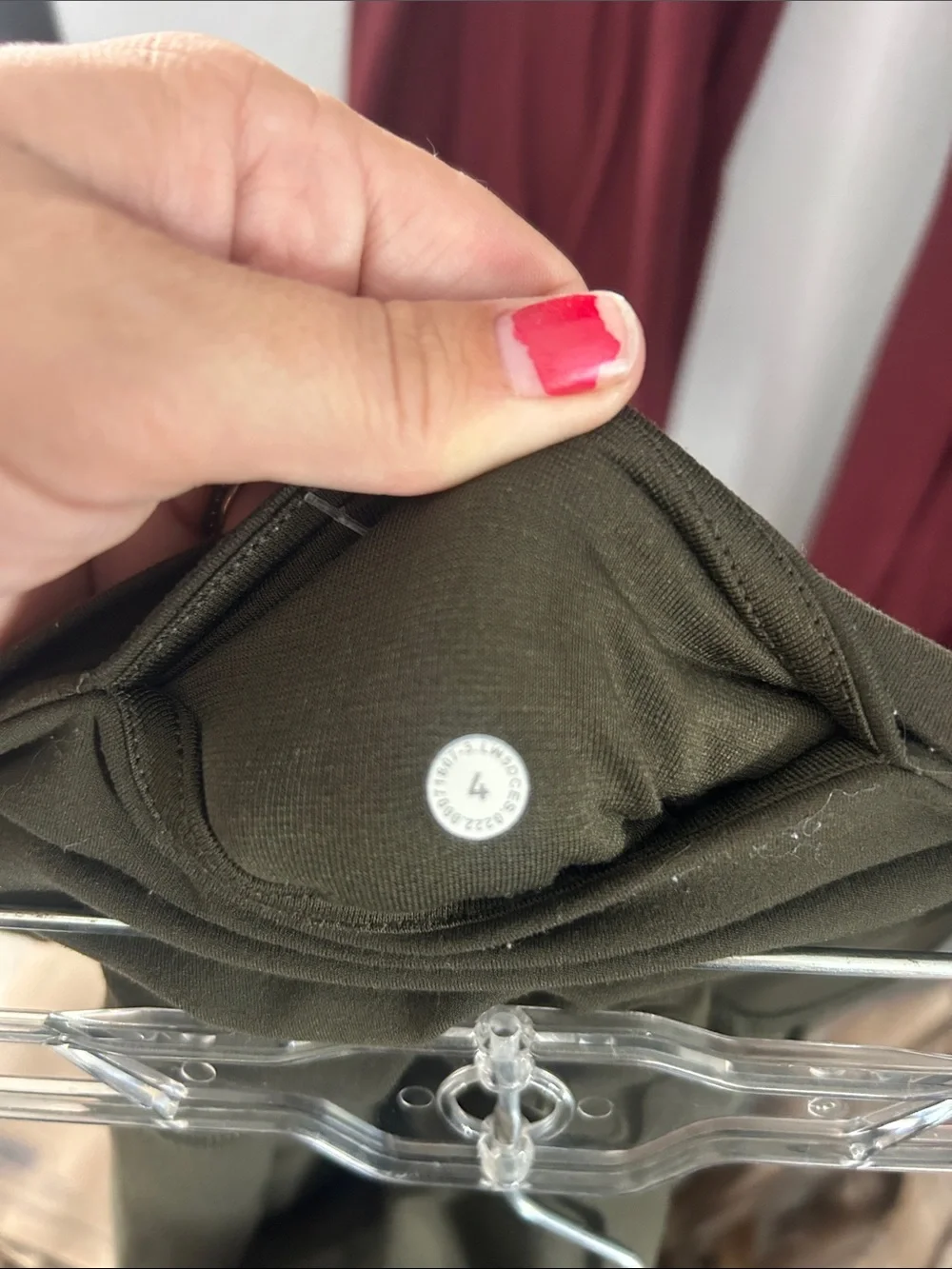 Lululemon High-Rise Leggings in Burgundy & Olive both size 4